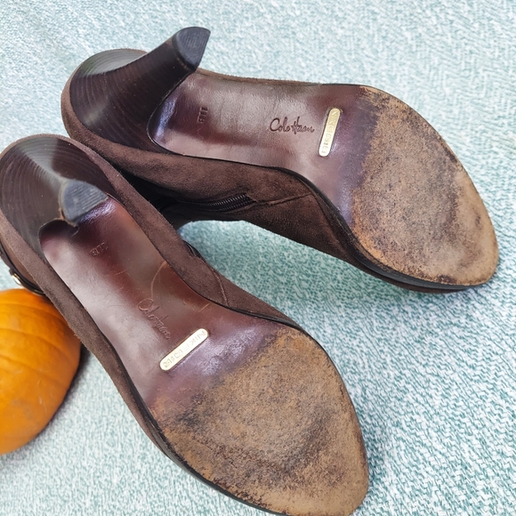 Cole Haan Brown Suede Knee-High Boots - Picture 9 of 14